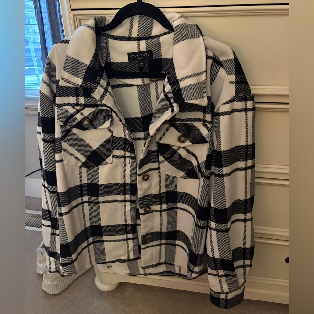 Plaid Oversized Shacket - image 2